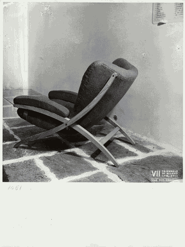 Image for VII Triennale - Galleria dell'arredamento - Seconda parte - Stanza di soggiorno in una villa di Franco Albini - Poltrona