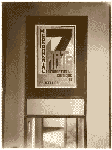 Image for II Biennale - Sezione belga - Sala di arte astratta e plastica pura - Manifesto murale di Marc Eemans