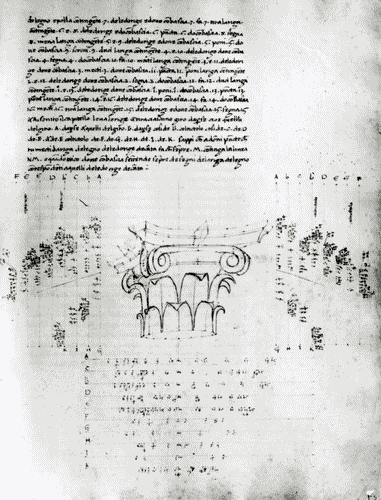 Image for IX Triennale - Studi sulle proporzioni - Riproduzione di pagine appartenenti al manoscritto cartaceo "De prospectiva pingendi" di Piero della Francesca