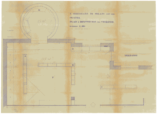 Image for Sezioni straniere. Olanda. Area espositiva. Disposizione delle vetrine