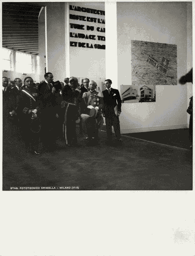 Image for V Triennale - Inaugurazione - Visita del re d'Italia, Vittorio Emanuele III di Savoia - Marcello Visconti di Modrone - Luigi Federzoni - Adalberto di Savoia-Genova, Duca di Bergamo