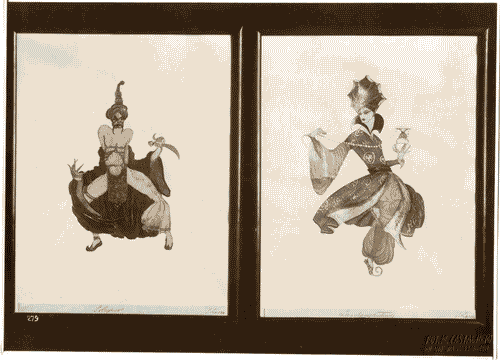 Image for II Biennale - Sezione del teatro - Sala 4 - Bozzetti per costumi teatraliper "Opaniside" di Sebastiano Larco "Larko"