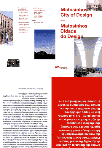 Image for Pieghevole Matasinhos City of Design. Matasinhos Ciudade do Design