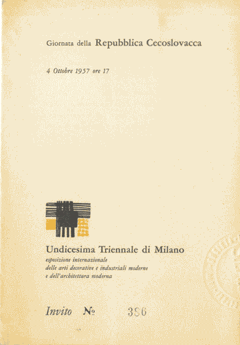 Image for Invito a quattro facciate alla Giornata della Repubblica Cecoslovacca, con allegato biglietto