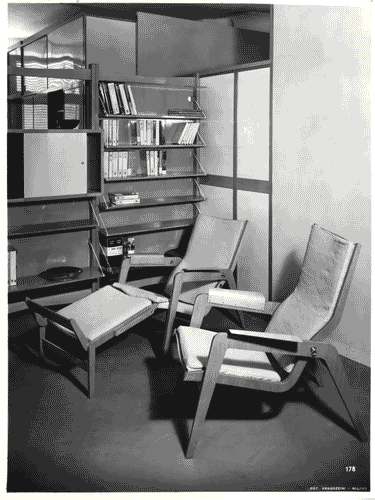 Image for IX Triennale - Abitazione - Alloggio n. 2: appartamento per 3 persone - Poltrone - Castiglioni e Bravi