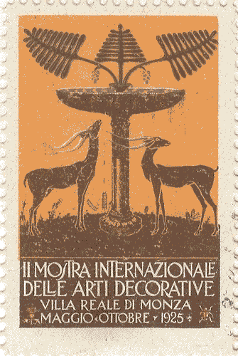 Image for Francobollo celebrativo della II Biennale di Monza