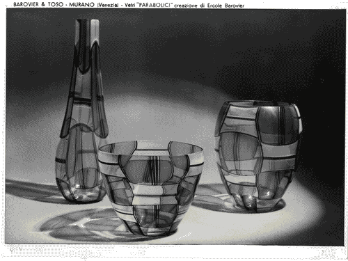 Image for XI Triennale - Mostra delle Produzioni d'arte - Sezione del vetro - Vasi in vetro colorato - Ercole Barovier