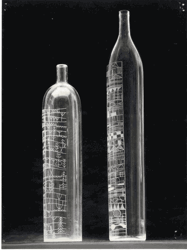 Image for XI Triennale - Mostra delle Produzioni d'arte - Sezione del vetro - Vasi in vetro inciso