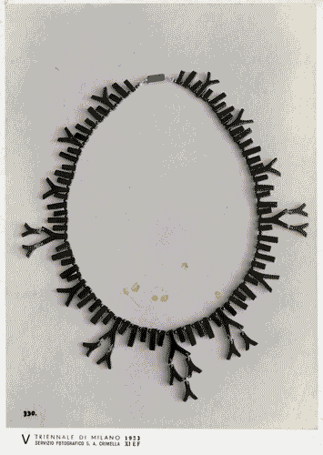 Image for V Triennale - Arti decorative e industriali - Sala dell'E.N.A.P.I. - Coralli e cammei-avorio - Collana in corallo