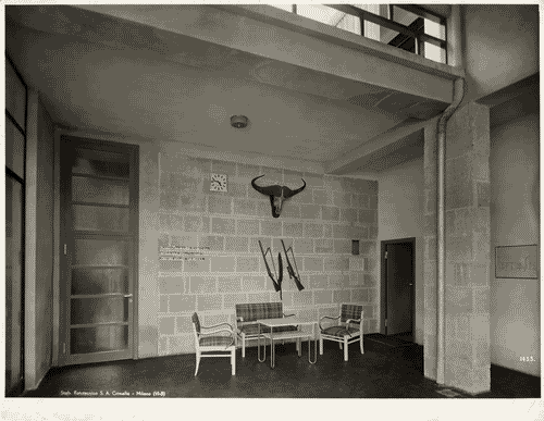 Image for V Triennale - Mostra dell'abitazione - Casa coloniale di Luigi Piccinato - Atrio aperto sul patio