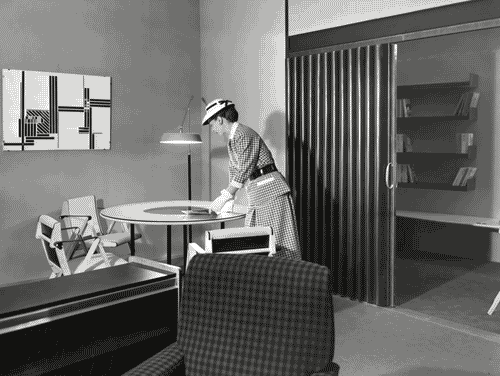 Image for IX Triennale - Abitazione - Alloggio n. 7: elementi di appartamento - Marco Zanuso - Soggiorno