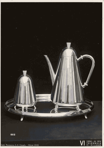 Image for VI Triennale - Sezione dell'E.N.A.P.I. - Argenterie - Servizio da caffè in argento