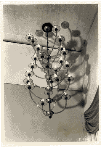 Image for IV Triennale - Galleria dell'illuminazione - Lampadario della Cappellin &C.