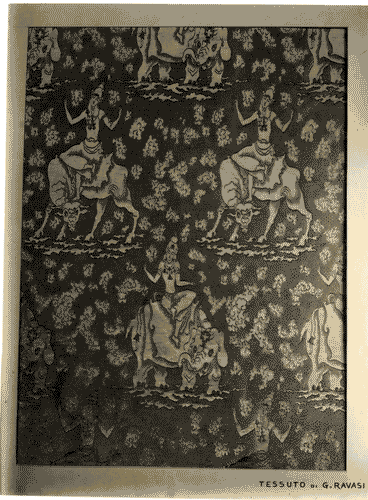 Image for IV Triennale - I Galleria dell'arredamento - Sala da pranzo di Mario Labò - Tenda in seta di Guido Ravasi