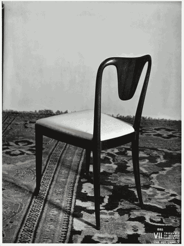 Image for VII Triennale - Galleria dell'arredamento - Seconda parte - Sala di esposizione - Sedia in mogano