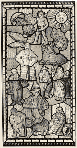 Image for Vetrata nella sala della bottega di Pietro chiesa nella galleria dei vetri