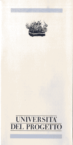 Image for Pieghevole dell'Università del Progetto