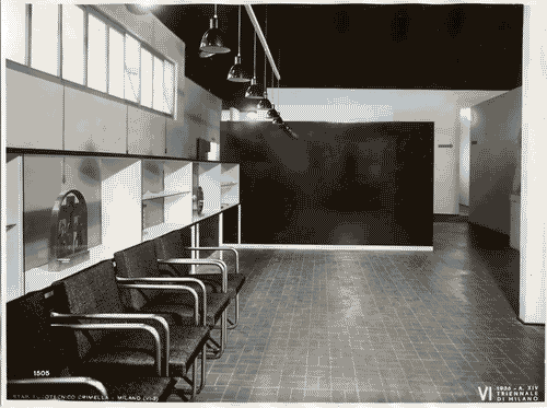 Image for VI Triennale - Padiglione nel parco Sempione. Mostra dell'abitazione - Alloggio n. 3: tipo di alloggio per tre persone - Soggiorno