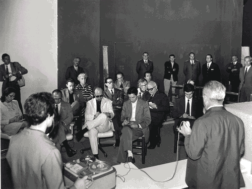 Image for XIV Triennale - Occupazione della Triennale - Conferenza stampa dopo l'occupazione - Gentili, Dino