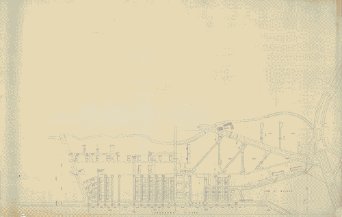 Image for Area del quartiere con indicazione delle misure e della disposizione degli edifici