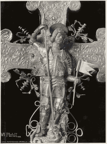 Image for VI Triennale - Mostra dell'antica oreficeria italiana - Vetrina X. Oreficerie sacre del quattrocento e cinquecento - Croce astile