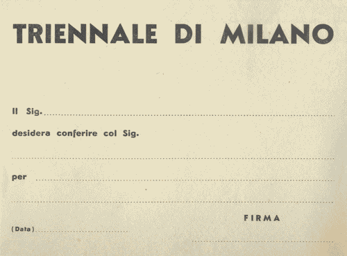 Image for Modulo "Il Sig. … desidera conferire…"