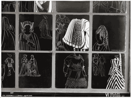 Image for VI Triennale - Palazzo dell'Arte - Atrio - Vetrata di cristallo inciso di Ferruccio Morandini