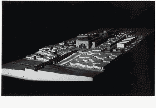 Image for Le città immaginate - Nove progetti per nove città. Sezione progettuale -Napoli (Interventi per il progetto Pozzuoli) - Modello in scala dell'edificio del centro di di ricerca universitario del gruppo di Uberto Siola