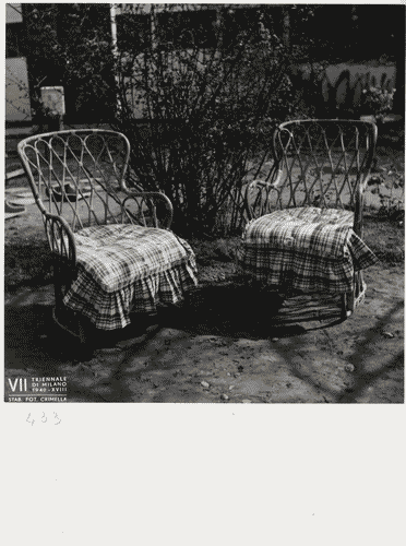 Image for VII Triennale - Sezione del giardino - Poltrona in malacca a losanghe