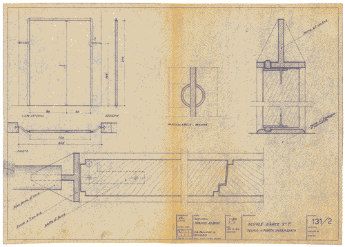 Image for Mostra delle Scuole d'Arte. Dettaglio telaio e porta intarsiata