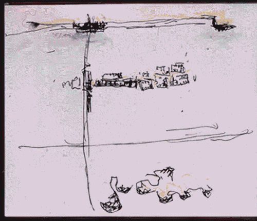 Image for Le città immaginate - Nove progetti per nove città. Sezione progettuale - Napoli (Interventi per il progetto Pozzuoli) - Schizzo planimetrico di Monterusciello