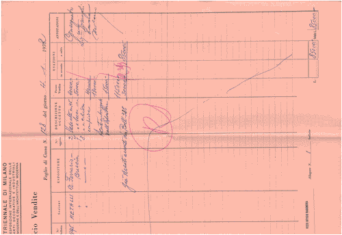 Image for Foglio memorandum dell'Ufficio Vendite, di colore rosa