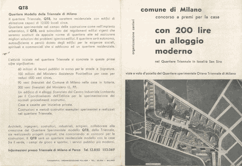 Image for Pieghevole del "Concorso a premi per la casa, con 200 lire un alloggio moderno"