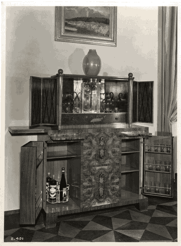 Image for IV Triennale - II Galleria dell'arredamento - Sala di soggiorno di Ottavio Cabiati - Mobile bar