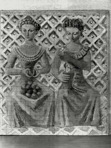 Image for VII Triennale - Palazzo dell'Arte - Scalone e vestibolo superiore - Mosaico "pace con giustizia" di Massimo Campigli