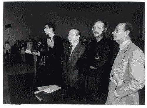 Image for XVII Triennale - Le città del mondo e il futuro delle metropoli - Conferenza stampa - Eugenio Peggio - Marco Cavallotti - Pierluigi Nicolin - Mario Bellini