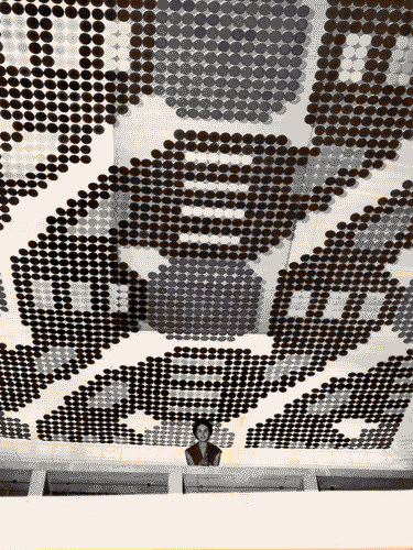 Image for X Triennale - Palazzo dell'Arte - Vestibolo del piano superiore - Scalone d'onore - Soffitto disegno di Giuseppe Capogrossi