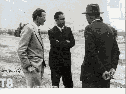 Image for VIII Triennale - Quartiere sperimentale della Triennale di Milano QT8 - Sopralluogo al cantiere - Piero Bottoni