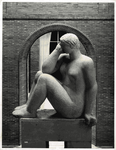 Image for V Triennale - Palazzo dell'Arte - Impluvium - Statua della fontana di Mario Sironi e Leone Lodi