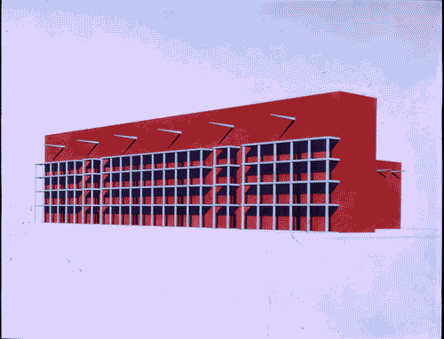 Image for XIX Triennale - Le partecipazioni internazionali - Padiglione Italia - Prospettiva del progetto del centro urbano di San Donato Milanese di Antonio Monestiroli