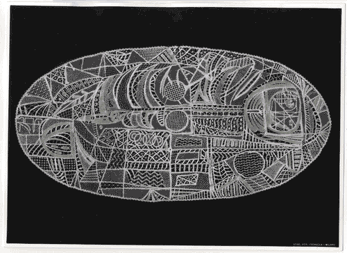 Image for XI Triennale - Mostra delle Produzioni d'arte - Sezione dei pizzi, ricami, alabastri - Centro ovale a fuselli - Leonardo Spreafico