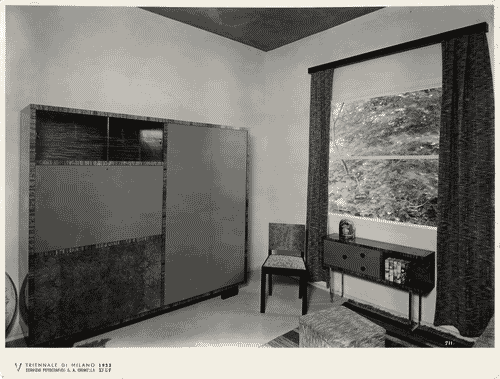 Image for V Triennale - Mostra dell'abitazione - Casa appenninica di Melchiorre Bega, Alberto Legnani e Giorgio Ramponi - Camera da letto