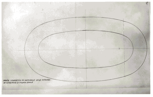 Image for VII Triennale - Mostra dell'E.N.A.P.I. - Ceramica - Studio per fioriera inceramica di Ugo Blasi
