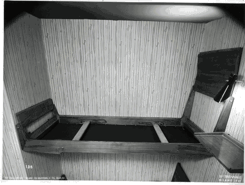 Image for IX Triennale - Abitazione - Alloggio n. 3: elementi di appartamento - Camera da letto per 2 ragazzi - Particolare del letto a castello - Gianni Albricci